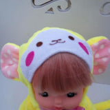 Maxbell Cartoon Monkey Jumpsuit Socks for Mellchan Baby Doll Clothes Accessory Pink