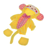 Maxbell Cartoon Monkey Jumpsuit Socks for Mellchan Baby Doll Clothes Accessory Pink