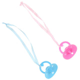 Maxbell 8 Pieces Infant Baby Doll Plastic Pacifier for   Doll Nursery Room