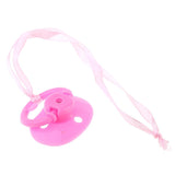 Maxbell 8 Pieces Infant Baby Doll Plastic Pacifier for   Doll Nursery Room