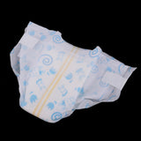 Maxbell Blue Baby Doll Diapers Set Reusable Nappy Pants for 18'' American Doll