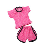 Maxbell Trendy Shirt Pants Suit Sports Clothes for 18" Doll Pink - Aladdin Shoppers