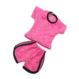Maxbell Trendy Shirt Pants Suit Sports Clothes for 18" Doll Pink - Aladdin Shoppers
