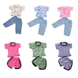 Maxbell Trendy Shirt Pants Suit Sports Clothes for 18" Doll Pink - Aladdin Shoppers