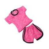 Maxbell Trendy Shirt Pants Suit Sports Clothes for 18" Doll Pink - Aladdin Shoppers