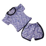 Maxbell Trendy Shirt Pants Suit Sports Clothes for 18" Doll Dark Blue - Aladdin Shoppers