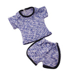 Maxbell Trendy Shirt Pants Suit Sports Clothes for 18" Doll Dark Blue - Aladdin Shoppers