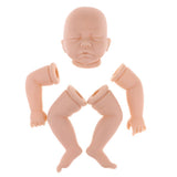 Maxbell Lifelike Soft Silicone 20inch Reborn Kits Sleeping Baby Doll Blank Head Limb Mold DIY Accessories - Aladdin Shoppers