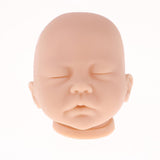 Maxbell Maxbell Lifelike Soft Silicone 20inch Reborn Kits Sleeping Baby Doll Blank Head Limb Mold DIY Accessories