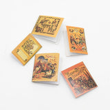 Maxbell 5 Pieces 1/12 Dollhouse Miniature Page-turning Books Room Bookshelf Decor