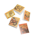 Maxbell 5 Pieces 1/12 Dollhouse Miniature Page-turning Books Room Bookshelf Decor