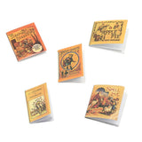 Maxbell 5 Pieces 1/12 Dollhouse Miniature Page-turning Books Room Bookshelf Decor