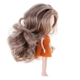 Maxbell Set of Making Parts Makeup Faceplate Doll Body And Curly Wig For Mini Blythe