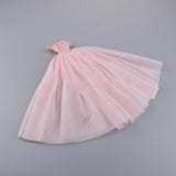Maxbell Fashion Strapless Wedding Dress Princess Skirt for 1/6 Doll Accs Pink