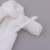 Maxbell Fashion Long Plush Coat with Belt White Casual Outfits for 1/6 Doll DIY Accs - Aladdin Shoppers