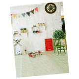 Maxbell Digital Cloth Photography Backcloth Dollhouse Scene Accessories 60 x 120cm