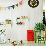 Maxbell Digital Cloth Photography Backcloth Dollhouse Scene Accessories 60 x 120cm