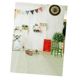Maxbell Digital Cloth Photography Backcloth Dollhouse Scene Accessories 60 x 120cm