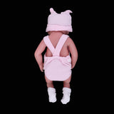 Maxbell 26cm Soft Silicone Simulation Newborn Baby Doll in Pink Clothes Pregnant Learning Toy - Aladdin Shoppers