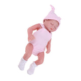 Maxbell 26cm Soft Silicone Simulation Newborn Baby Doll in Pink Clothes Pregnant Learning Toy - Aladdin Shoppers