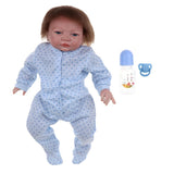 Maxbell Real Life 18inch Reborn Doll Kits Vinyl Newborn Baby Doll with Rooting Hair, Clothes, Magnetic Pacifier, Nursing Bottle - Aladdin Shoppers