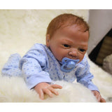 Maxbell Real Life 18inch Reborn Doll Kits Vinyl Newborn Baby Doll with Rooting Hair, Clothes, Magnetic Pacifier, Nursing Bottle - Aladdin Shoppers