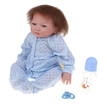 Maxbell Real Life 18inch Reborn Doll Kits Vinyl Newborn Baby Doll with Rooting Hair, Clothes, Magnetic Pacifier, Nursing Bottle - Aladdin Shoppers