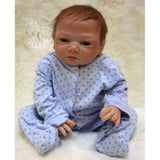 Maxbell Real Life 18inch Reborn Doll Kits Vinyl Newborn Baby Doll with Rooting Hair, Clothes, Magnetic Pacifier, Nursing Bottle - Aladdin Shoppers