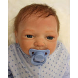 Maxbell Real Life 18inch Reborn Doll Kits Vinyl Newborn Baby Doll with Rooting Hair, Clothes, Magnetic Pacifier, Nursing Bottle - Aladdin Shoppers