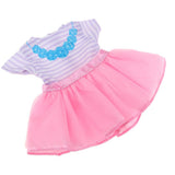 Maxbell Handmade Fashion Dress Clothes Accessories for 16'' Salon Dolls Accs Pink