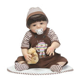 Maxbell Maxbell Real Touch Full Silicone 22inch Bebe Reborn Baby Boy Doll Fake Toddler Newborn Doll – Kids Child Bath Toy Appease Toy Xmas Gift