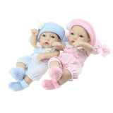 Maxbell Real Life 12inch Reborn Baby Twins Doll Full Silicone Fake Newborn Baby Doll Children Christmas Gift - Aladdin Shoppers