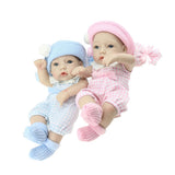 Maxbell Real Life 12inch Reborn Baby Twins Doll Full Silicone Fake Newborn Baby Doll Children Christmas Gift - Aladdin Shoppers