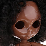 Maxbell 19 Joints Nude Body & Faceplate w/ Wig for 1/6 Blythe Neo Doll Custom Accs