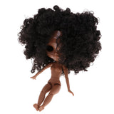 Maxbell 19 Joints Nude Body & Faceplate w/ Wig for 1/6 Blythe Neo Doll Custom Accs