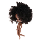Maxbell 19 Joints Nude Body & Faceplate w/ Wig for 1/6 Blythe Neo Doll Custom Accs