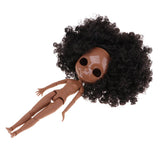 Maxbell 19 Joints Nude Body & Faceplate w/ Wig for 1/6 Blythe Neo Doll Custom Accs