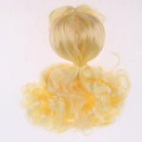 Maxbell Doll Wig Golden Long Curly Hair With Head Scalp Shell Kit For 12inch Blythe