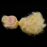 Maxbell Doll Wig Golden Long Curly Hair With Head Scalp Shell Kit For 12inch Blythe