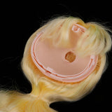 Maxbell Doll Wig Golden Long Curly Hair With Head Scalp Shell Kit For 12inch Blythe