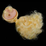Maxbell Doll Wig Golden Long Curly Hair With Head Scalp Shell Kit For 12inch Blythe