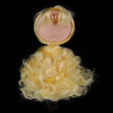 Maxbell Doll Wig Golden Long Curly Hair With Head Scalp Shell Kit For 12inch Blythe