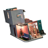 Maxbell 1:24 DIY Miniature Dollhouse Doll House Furnitures Kids Gift -Pink Cafe