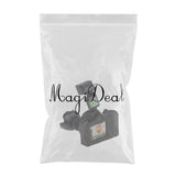 Maxbell Maxbell Black Alloy Miniature SLR Camera Digital Camera Model Toy For 1:12 Dollhouse Furniture Decoration Kits