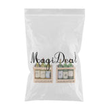 Maxbell 2 Set/ 12 Pieces Miniature Beer Wine Bottles With Magnet Wooden Storage Box 1/12 Dollhouse Kitchen Life Scenes Decoration - Aladdin Shoppers