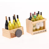 1/12 Dollhouse Miniature Wine Juice Bottles & Mural Wall Painting Decoration