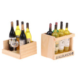 1/12 Dollhouse Miniature Wine Juice Bottles & Mural Wall Painting Decoration