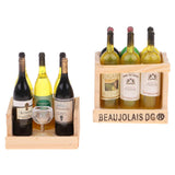 1/12 Dollhouse Miniature Wine Juice Bottles & Mural Wall Painting Decoration