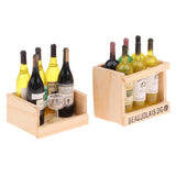 1/12 Dollhouse Miniature Wine Juice Bottles & Mural Wall Painting Decoration
