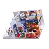 Maxbell 1:24 DIY Miniature Dollhouse Dolls House Kids Toy Gift - Blue Christmas